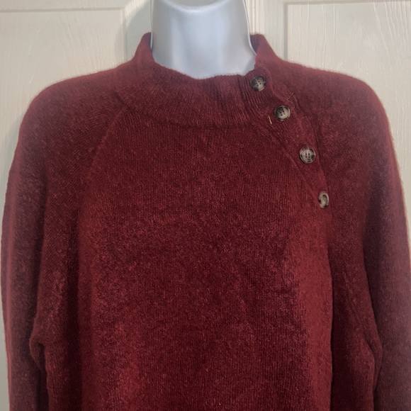 J.Crew Burgundy Soft Knubby Sweater XXL - Picture 3 of 5